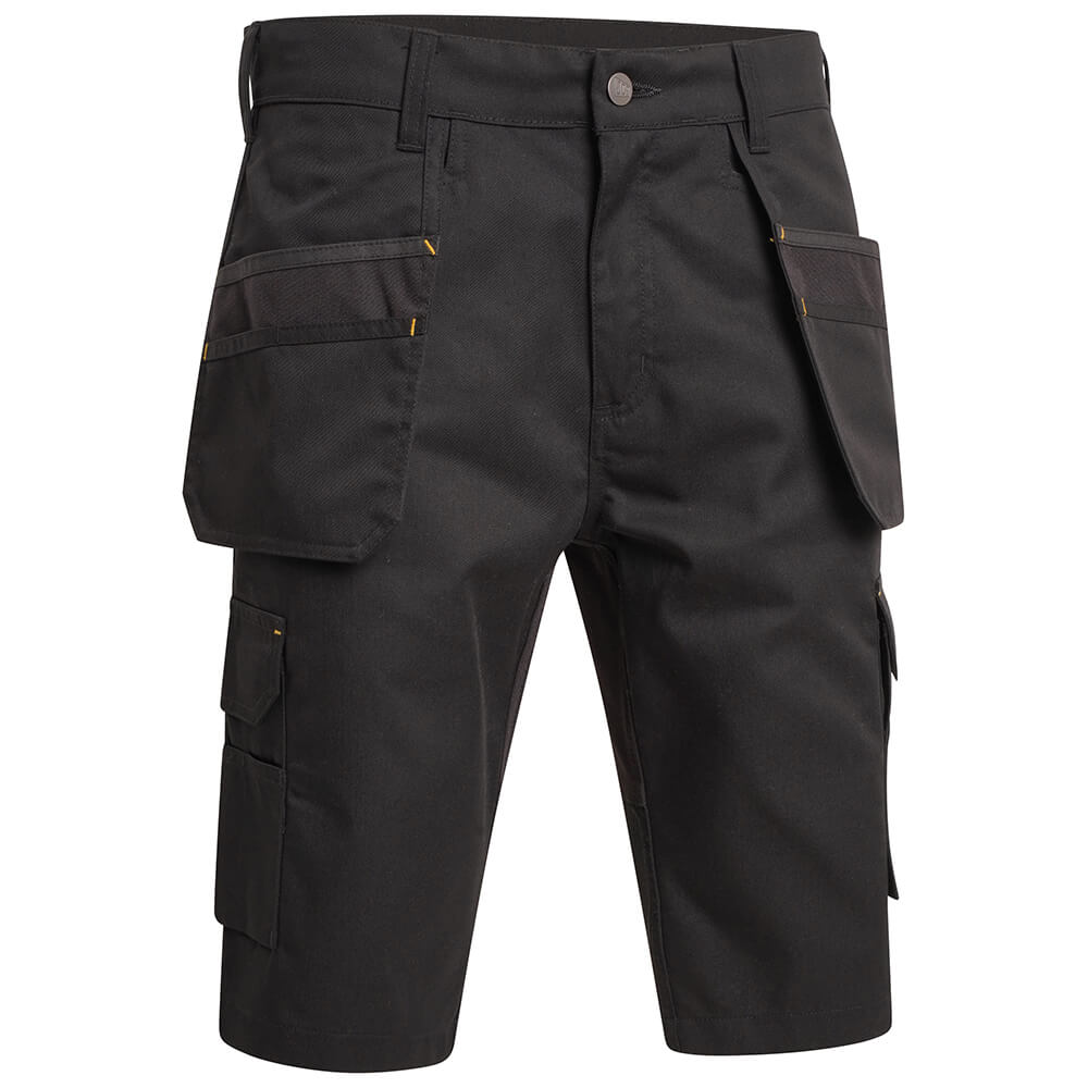 JCB Trade Hybrid Stretch Work Shorts Black Product 2#colour_black