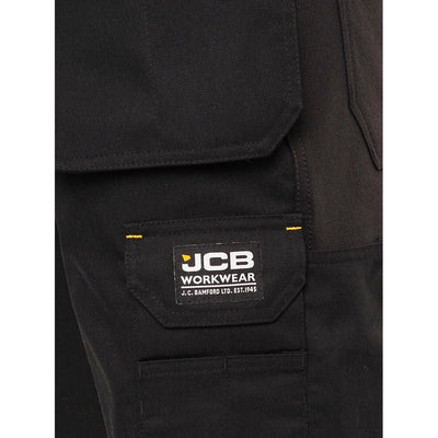 JCB Trade Hybrid Stretch Work Shorts Black Product 4#colour_black