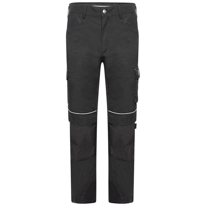 JCB Trade Hybrid Stretch Work Trousers Black Product Main#colour_black