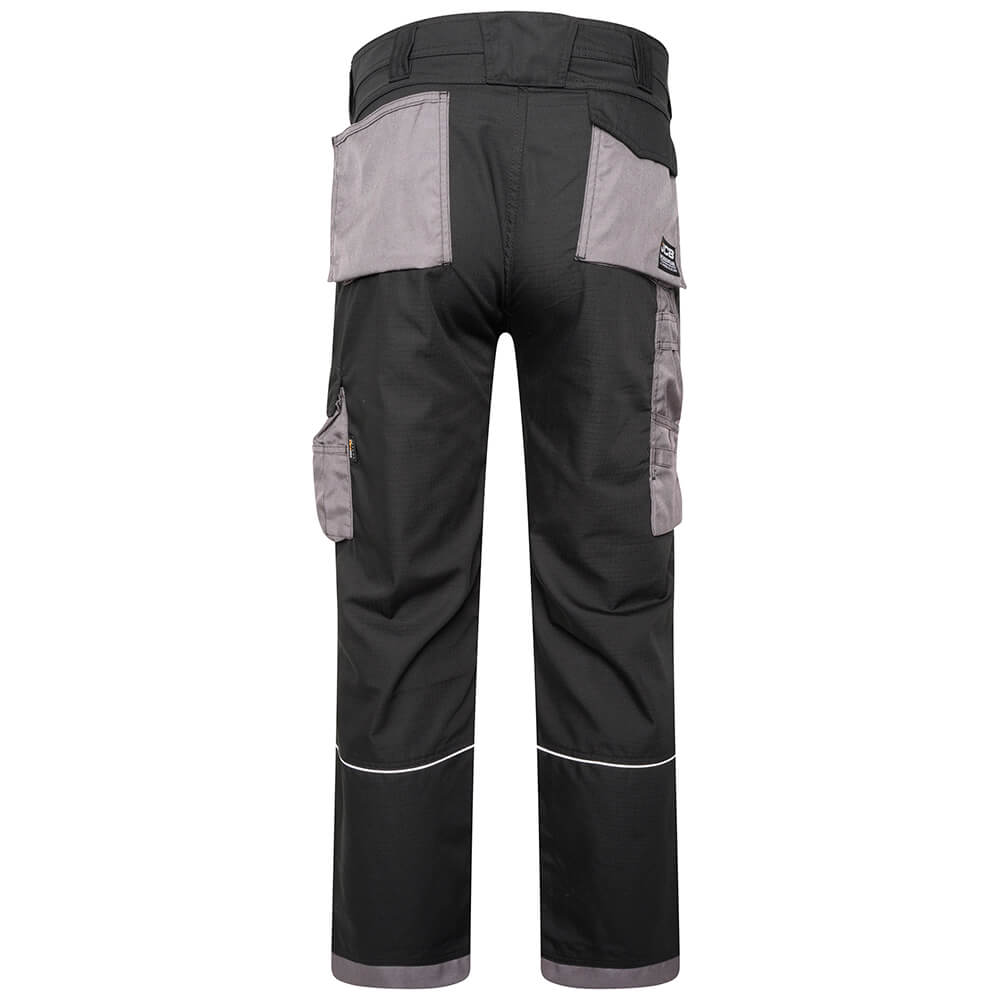 JCB Trade Rip Stop Work Trousers Black/Grey Product 5#colour_black-grey