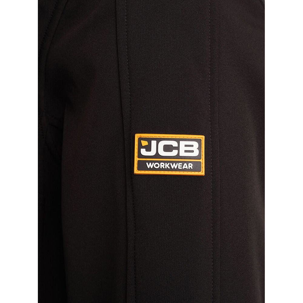 JCB Trade Softshell Jacket Black Product 3#colour_black