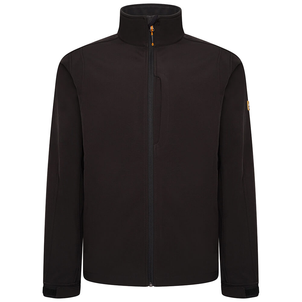 JCB Trade Softshell Jacket Black Product Main#colour_black