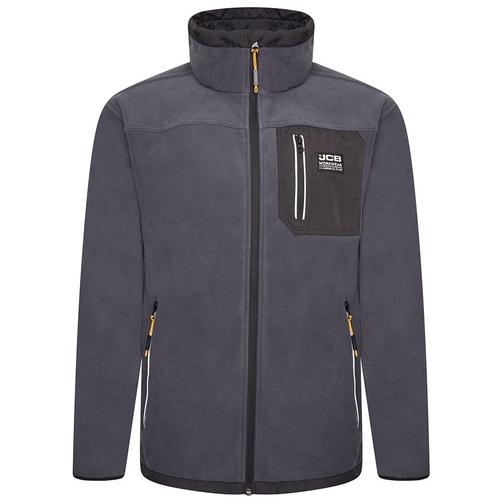 JCB Trade Steel Full Zip Fleece Steel Blue Product Main#colour_steel-blue