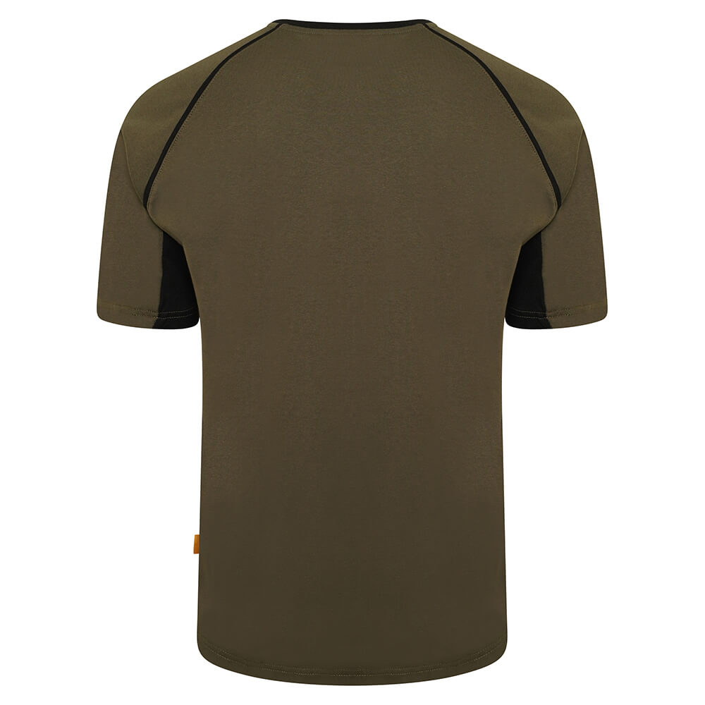JCB Trade T-Shirt Olive Green/Black Product 6#colour_olive-green-black