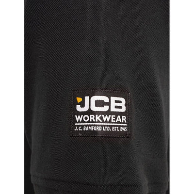 JCB Trade Work Polo Shirt Black Product 5#colour_black