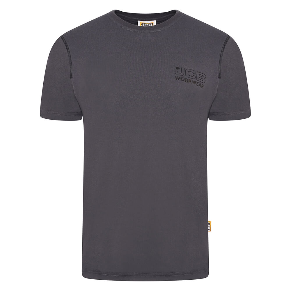 JCB Trade Work T-Shirt Steel Blue Product Main#colour_steel-blue