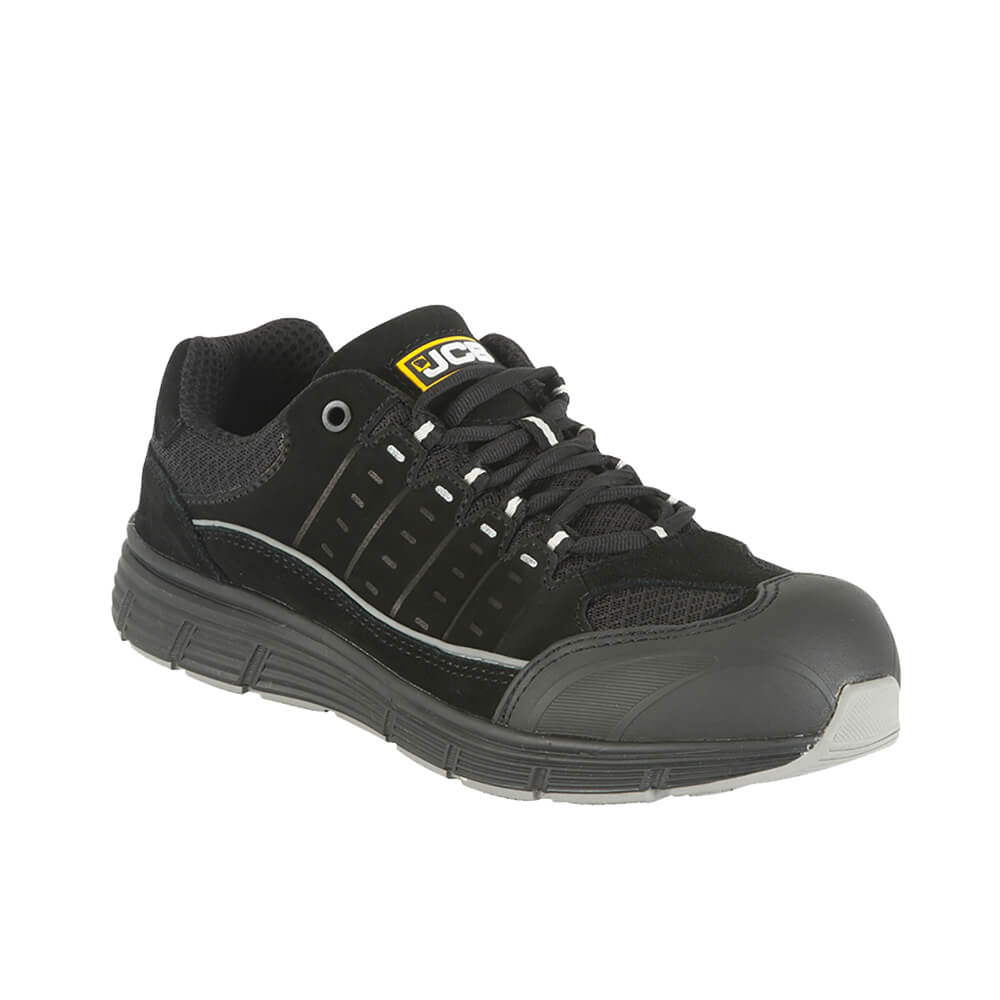 JCB Trekker Work Safety Trainers Black Product Main#colour_black