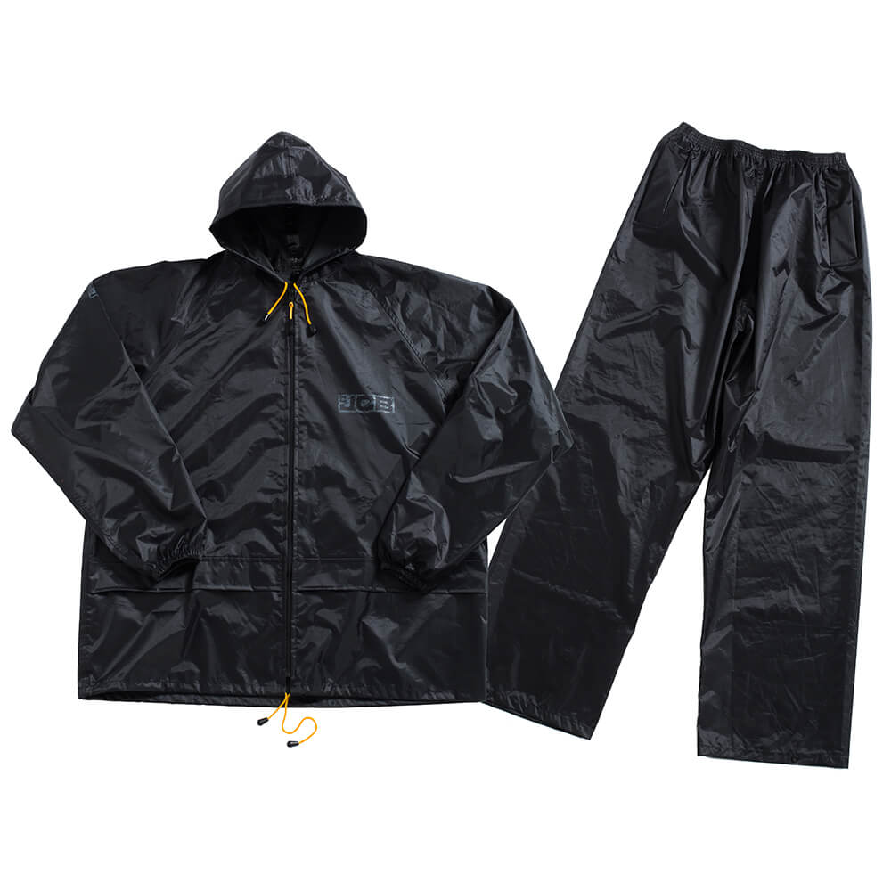 JCB Waterproof Rain Suit Black Product Main#colour_black