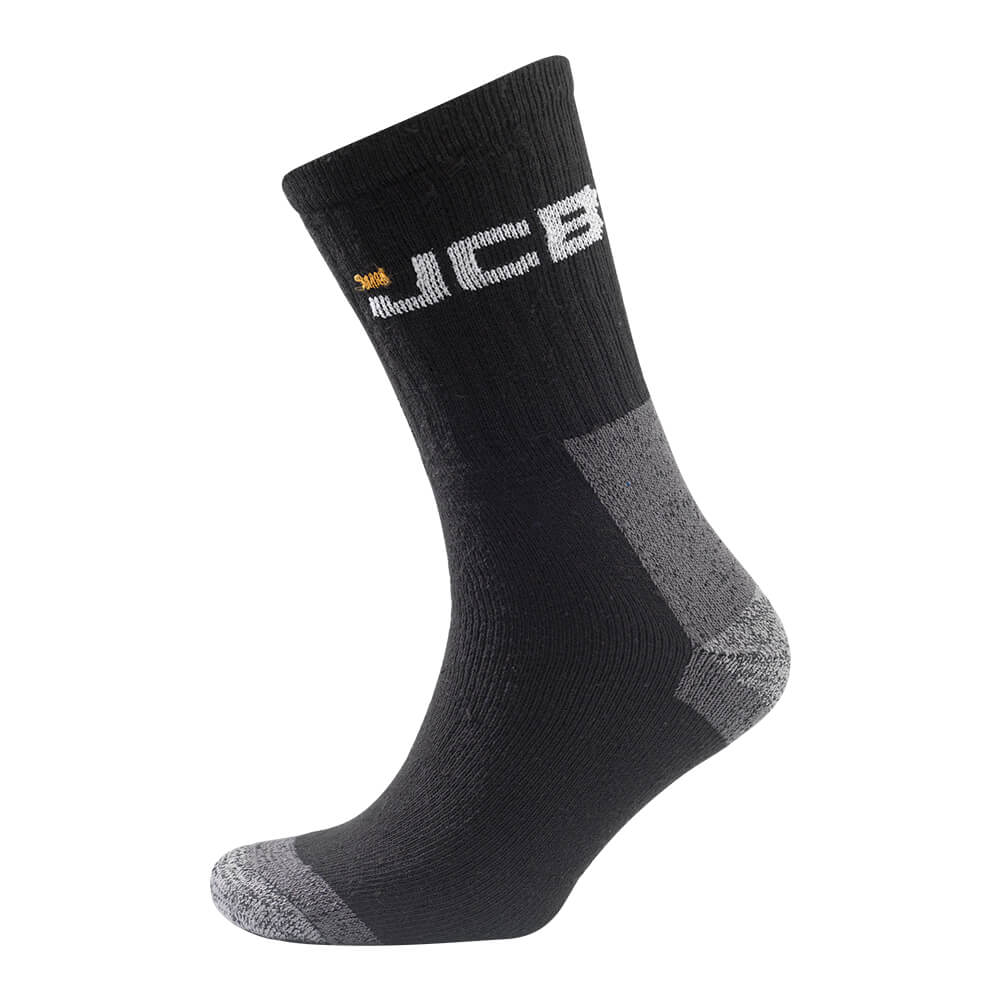 JCB Work Socks Black Product Main#colour_black