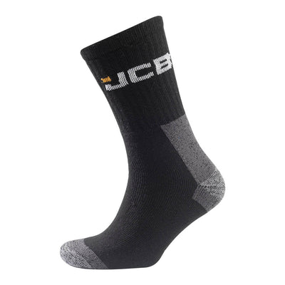 JCB 3 Pack Work Socks Black