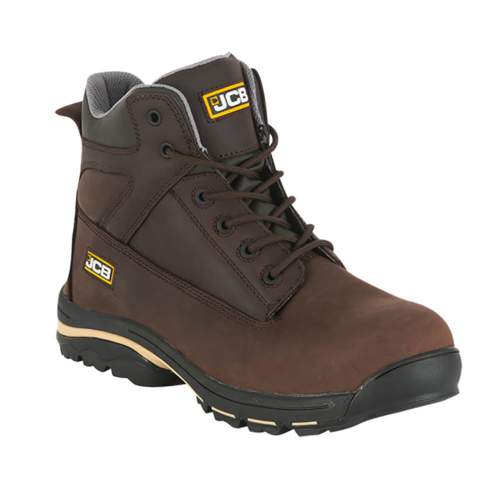 JCB Workmax Safety Boots Dark Brown Product Main#colour_dark-brown