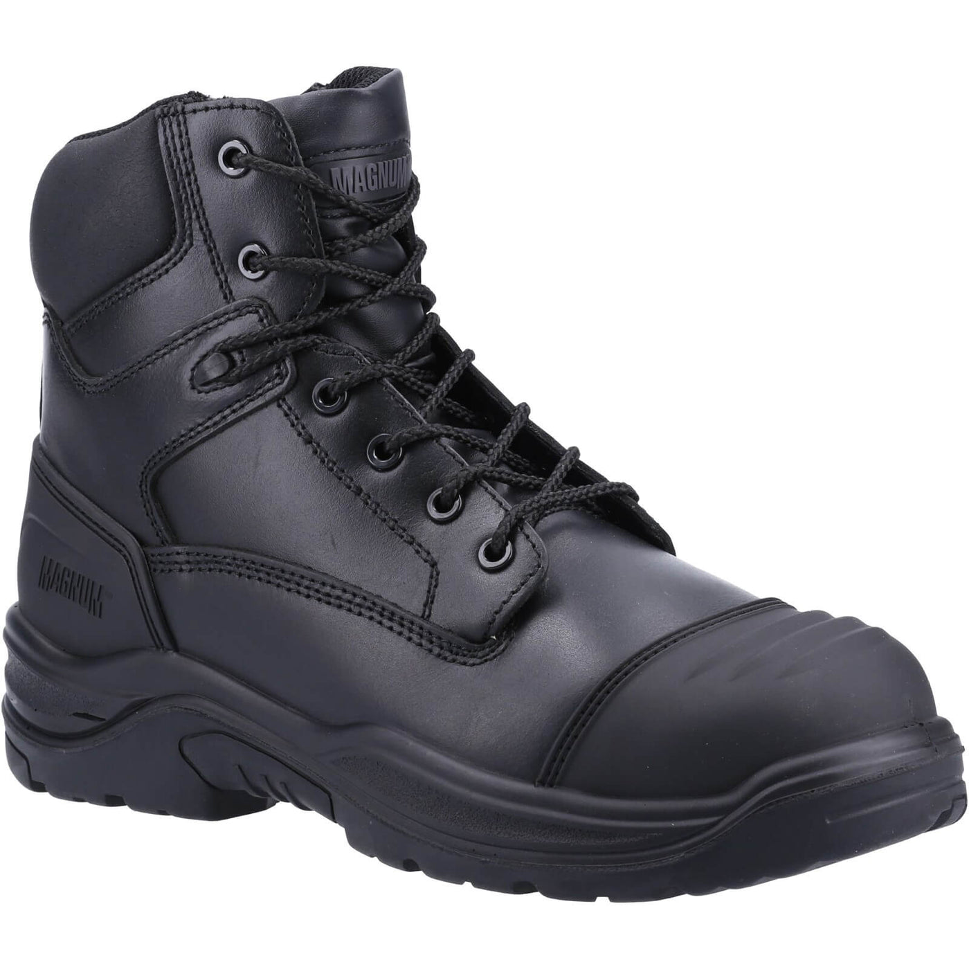 Magnum Roadmaster Metatarsal Uniform Composite Toe Safety Boots Black 1#colour_black
