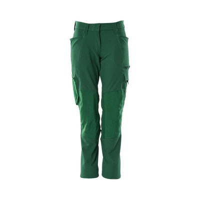 Mascot 4-Way-Stretch Work Trousers 18078-511 Front #colour_green