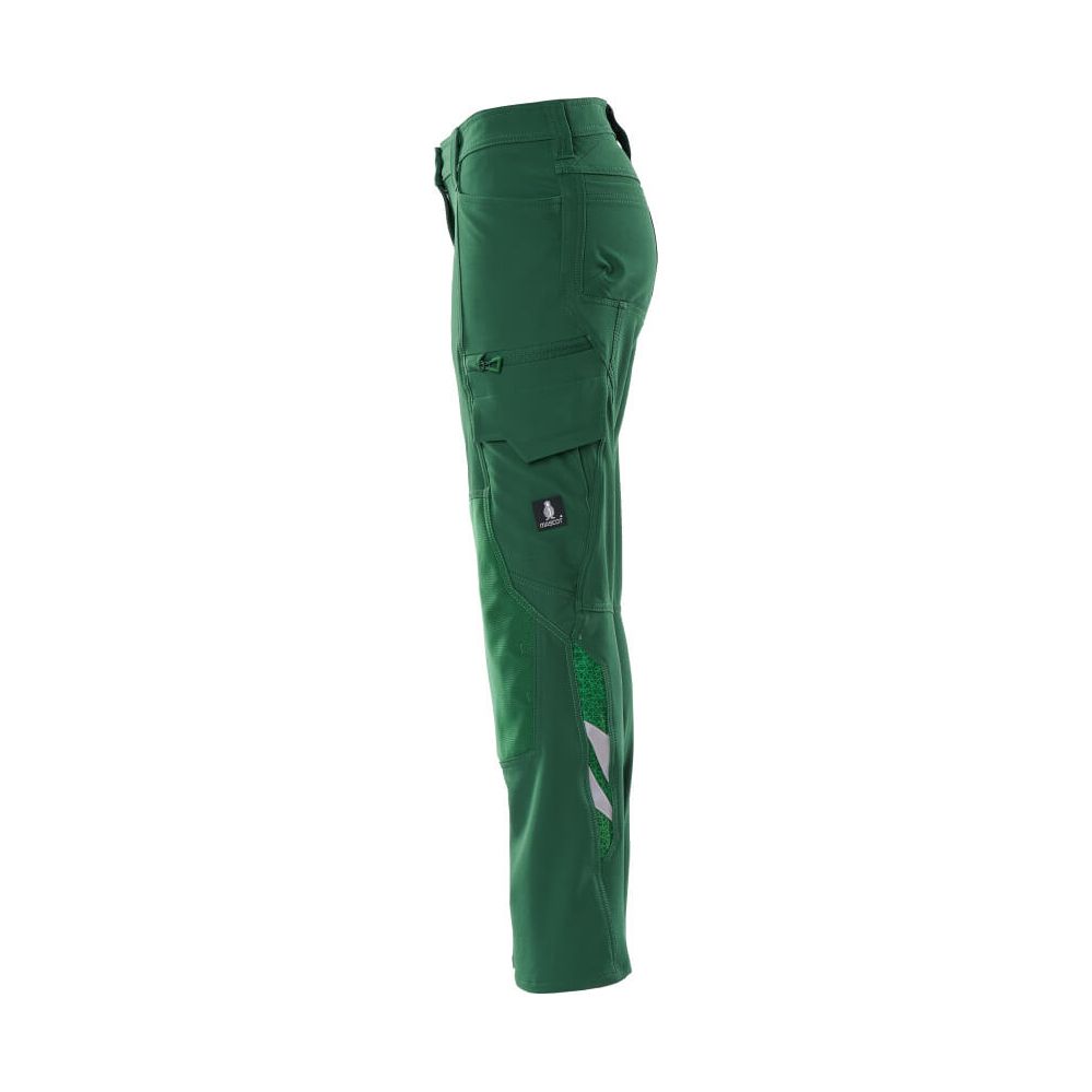 Mascot 4-Way-Stretch Work Trousers 18078-511 Right #colour_green
