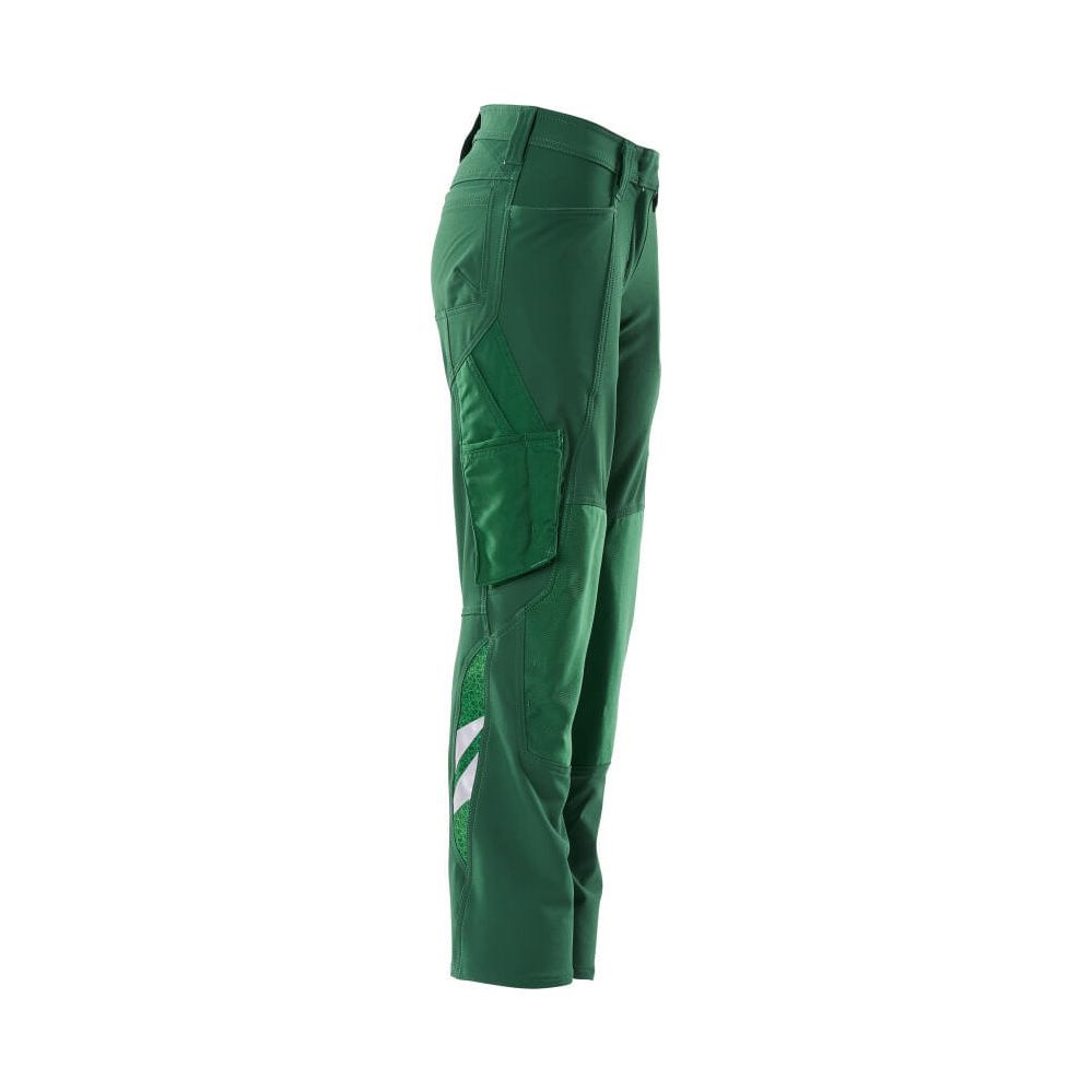 Mascot 4-Way-Stretch Work Trousers 18078-511 Left #colour_green