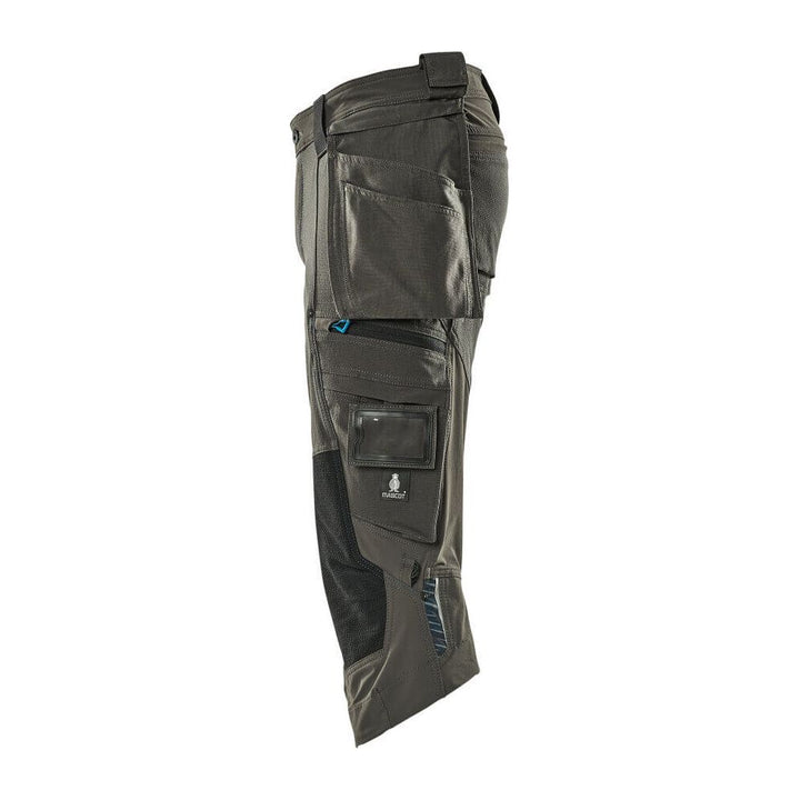 Mascot Advanced 3-4 Trousers Stretch 17049-311 Right #colour_dark-anthracite-grey