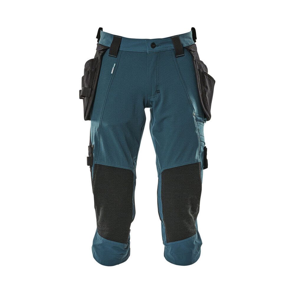 Mascot Advanced 3-4 Trousers Stretch 17049-311 Front #colour_dark-petroleum