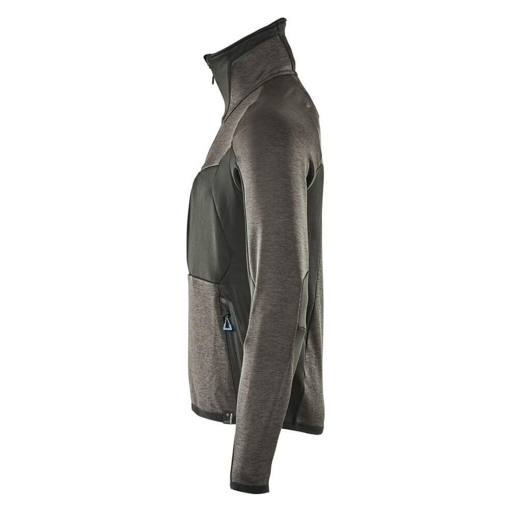 Mascot Advanced Fleece Jumper Zip-Up 17103-316 Right #colour_dark-anthracite-grey-black