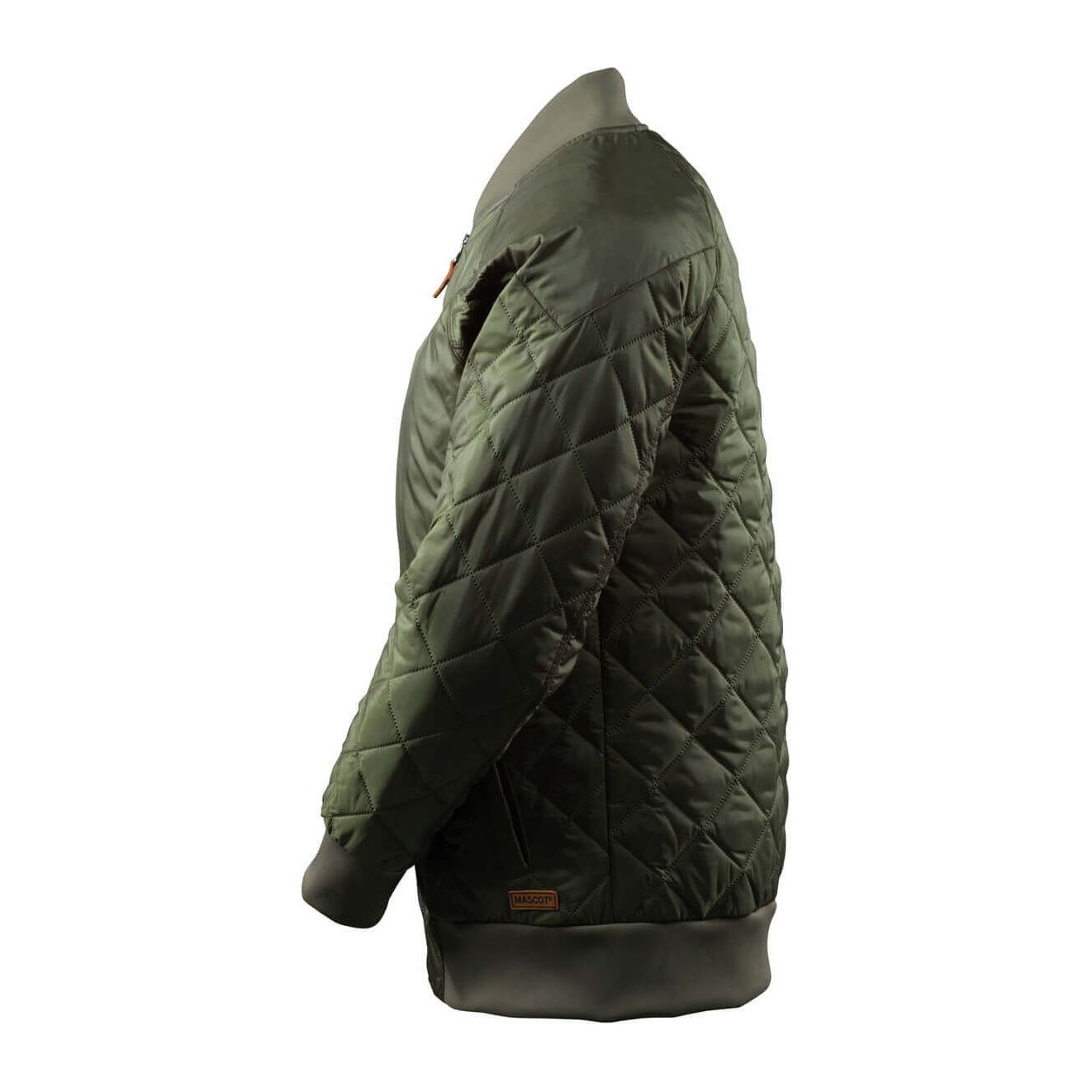 Mascot Advanced Jacket Padded Quilted 17015-318 Right #colour_moss-green