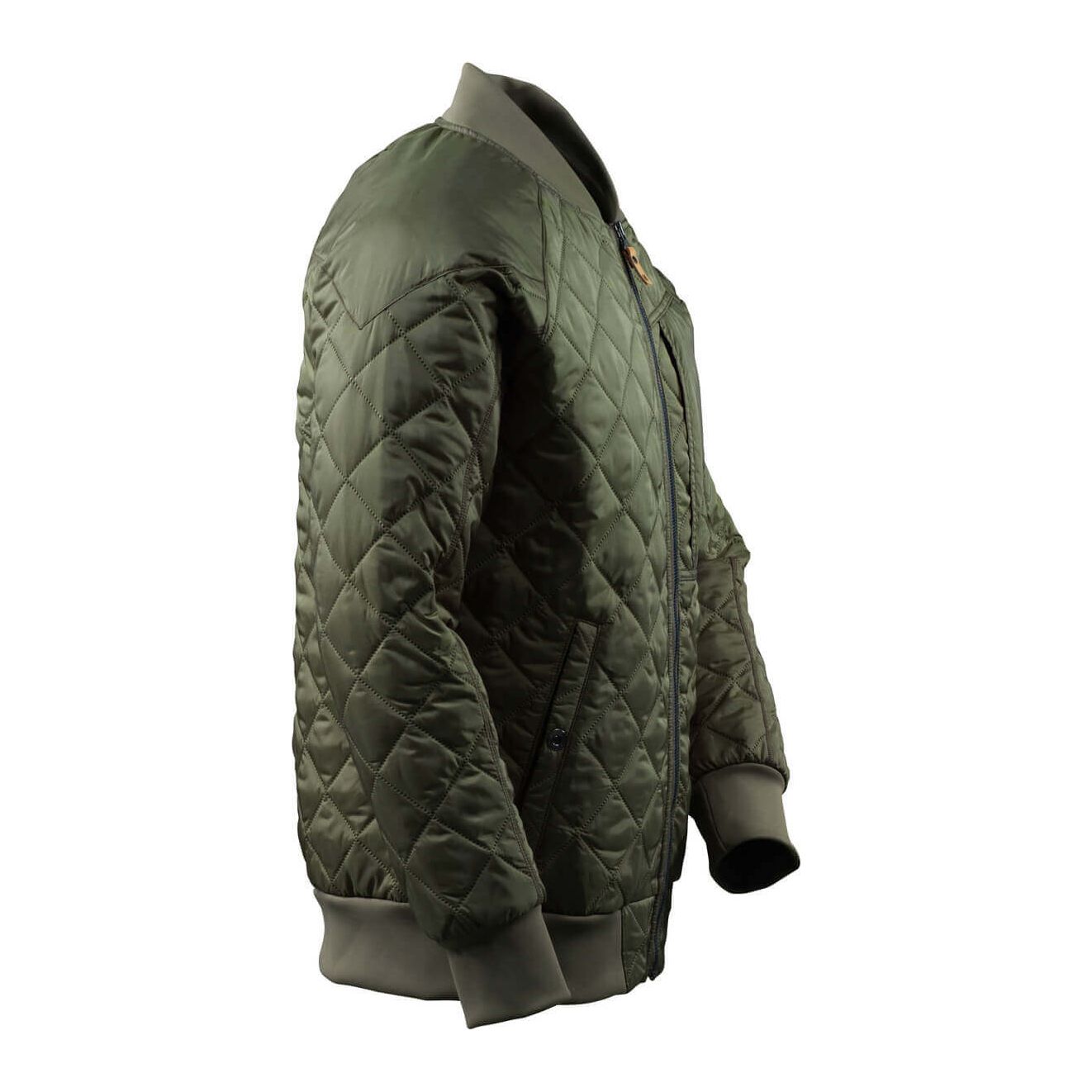 Mascot Advanced Jacket Padded Quilted 17015-318 Left #colour_moss-green