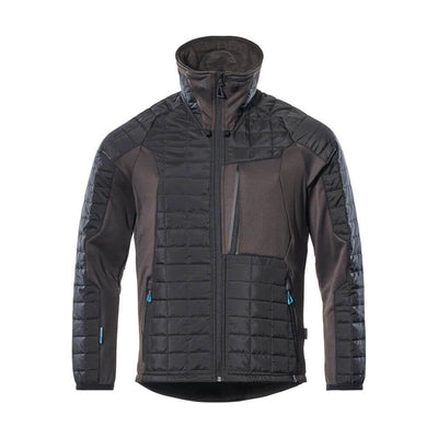 Mascot Advanced Jacket Quilted Padded 17115-318 Front #colour_black-dark-anthracite-grey