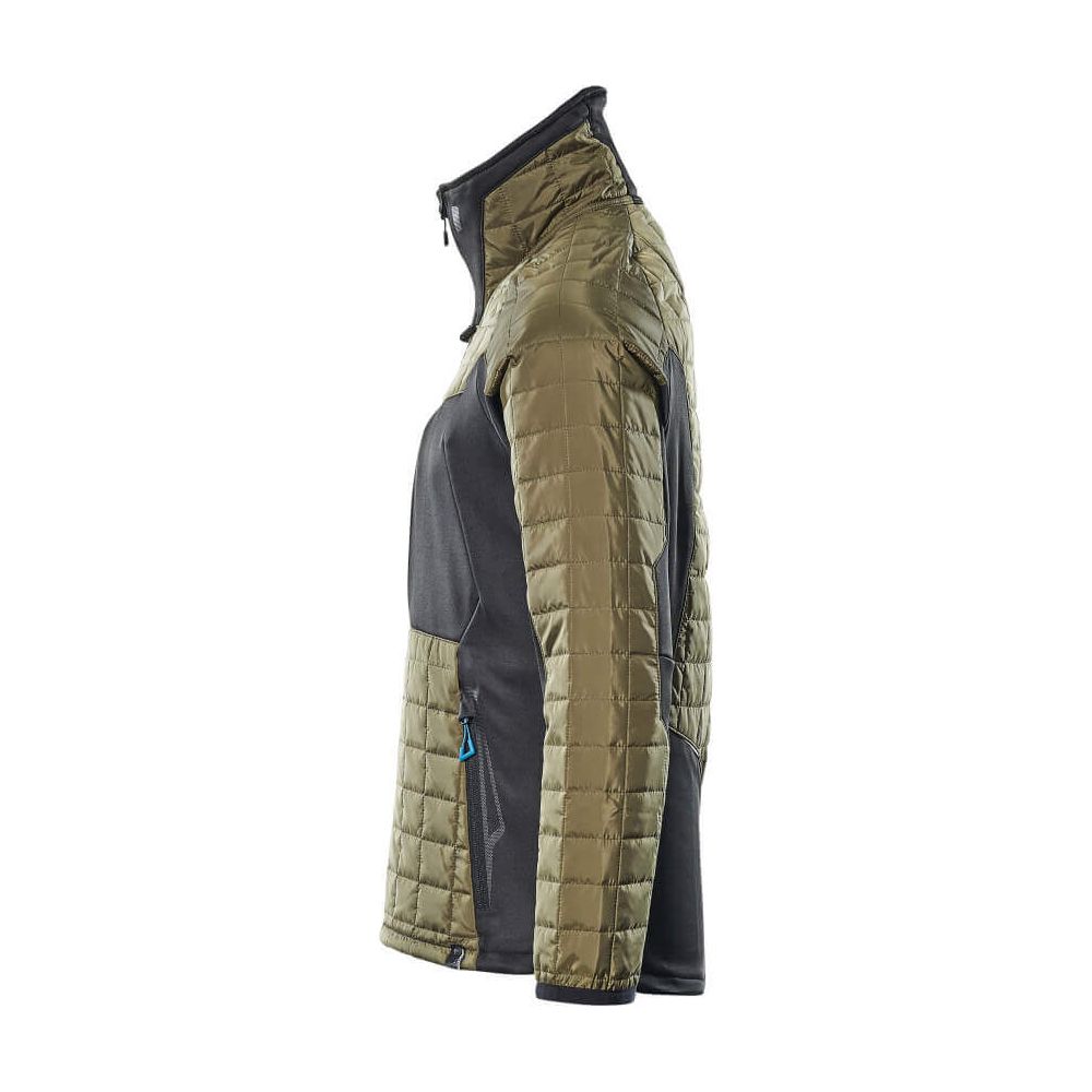 Mascot Advanced Jacket Quilted Padded 17115-318 Right #colour_moss-green-black