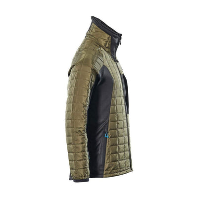 Mascot Advanced Jacket Quilted Padded 17115-318 Left #colour_moss-green-black