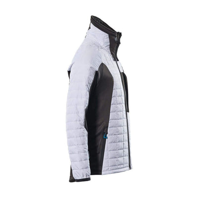 Mascot Advanced Jacket Quilted Padded 17115-318 Left #colour_white-dark-anthracite-grey