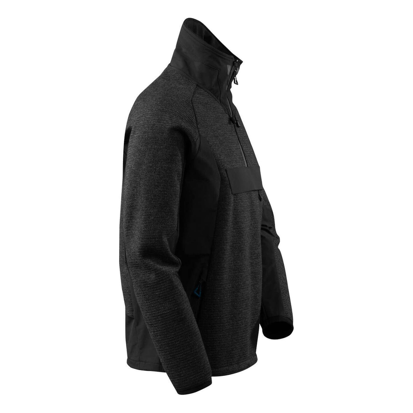 Mascot Advanced Knitted Jacket Half-Zip 17005-309 Left #colour_black