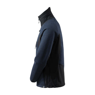 Mascot Advanced Knitted Jacket Half-Zip 17005-309 Right #colour_dark-navy-blue-black