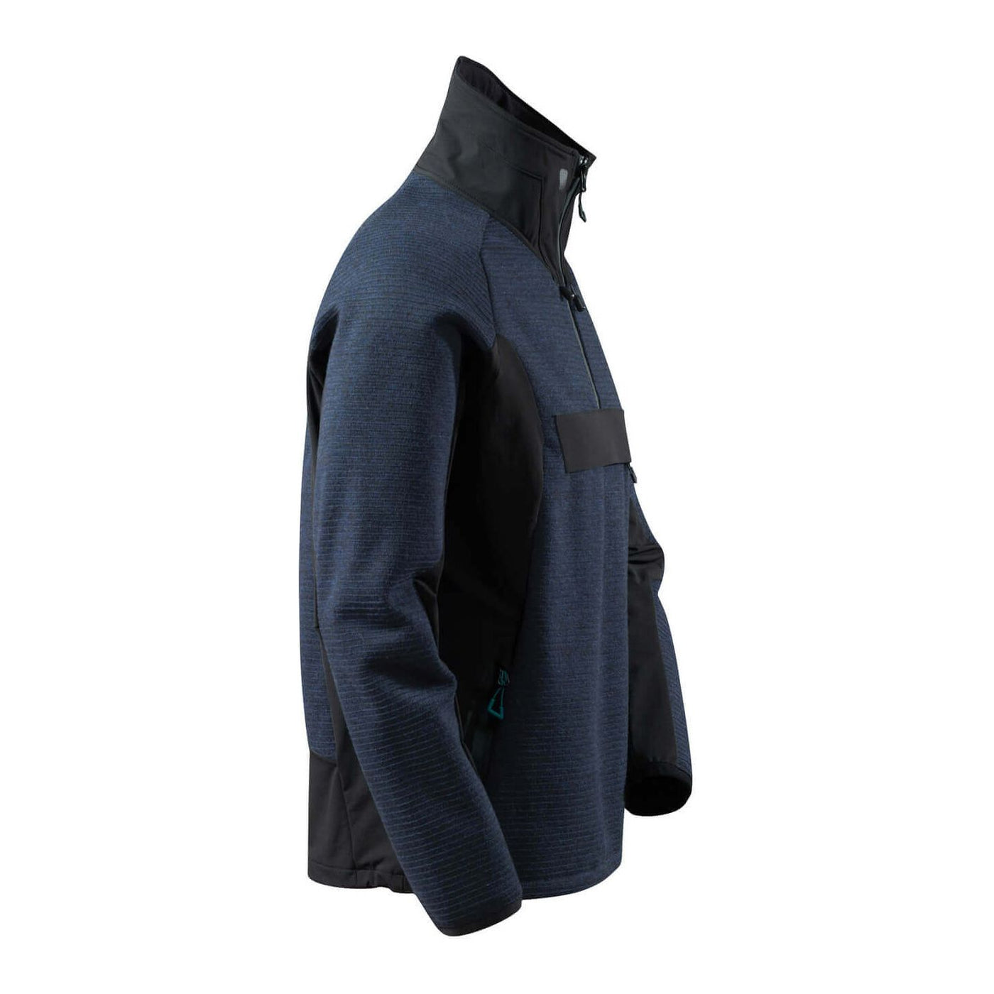 Mascot Advanced Knitted Jacket Half-Zip 17005-309 Left #colour_dark-navy-blue-black