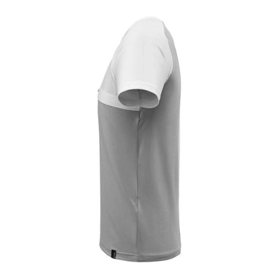 Mascot Advanced T-shirt Chest-Pocket-Zip 17782-945 Right #colour_grey-flecked-white
