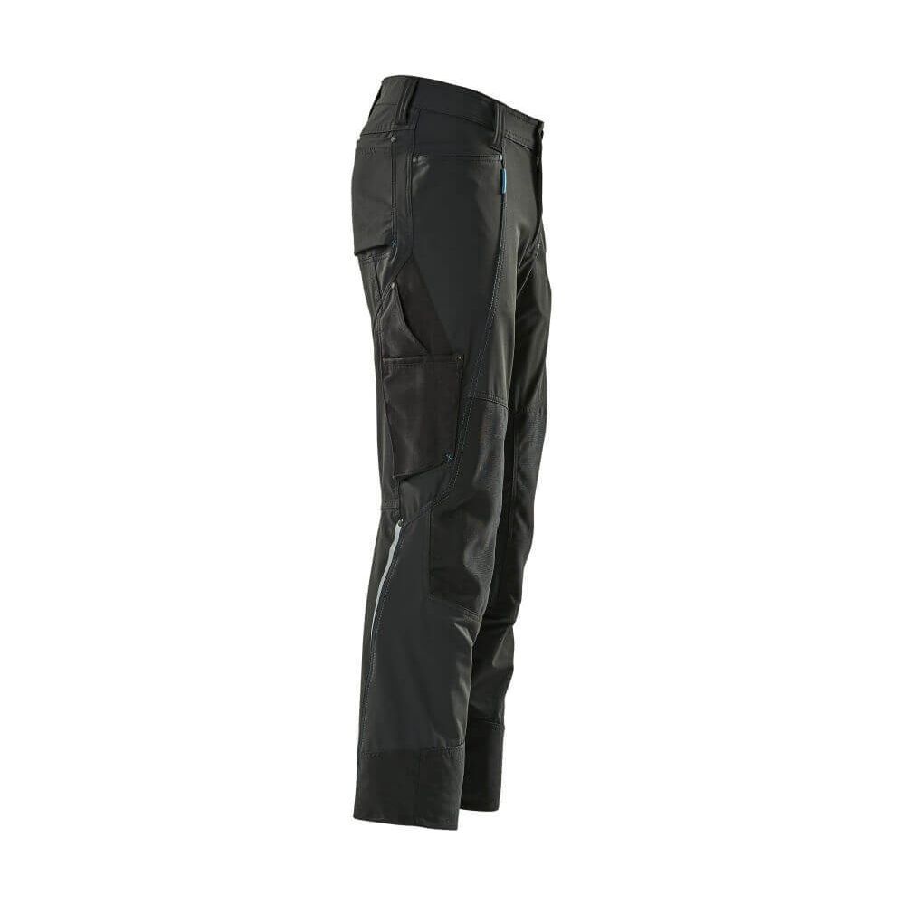 Mascot Advanced Trousers 4-Way-Stretch Kneepad-Pockets 17179-311 Left #colour_black