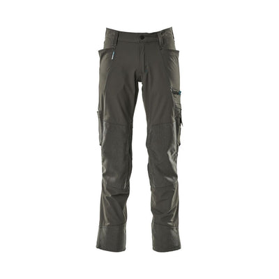 Mascot Advanced Trousers 4-Way-Stretch Kneepad-Pockets 17179-311 Front #colour_dark-anthracite-grey