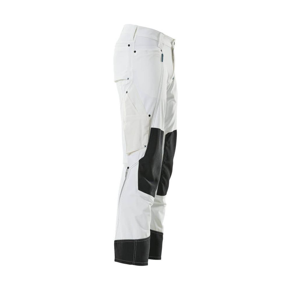 Mascot Advanced Trousers 4-Way-Stretch Kneepad-Pockets 17179-311 Left #colour_white
