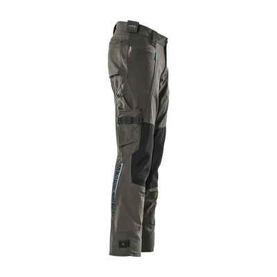 Mascot Advanced Trousers Stretch Kneepad-Pockets 17079-311 Left #colour_dark-anthracite-grey