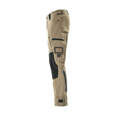 Mascot Advanced Trousers Stretch Kneepad-Pockets 17079-311 Right #colour_light-khaki