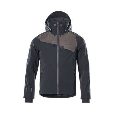Mascot Advanced Waterproof Jacket 17001-411 Front #colour_black-dark-anthracite-grey
