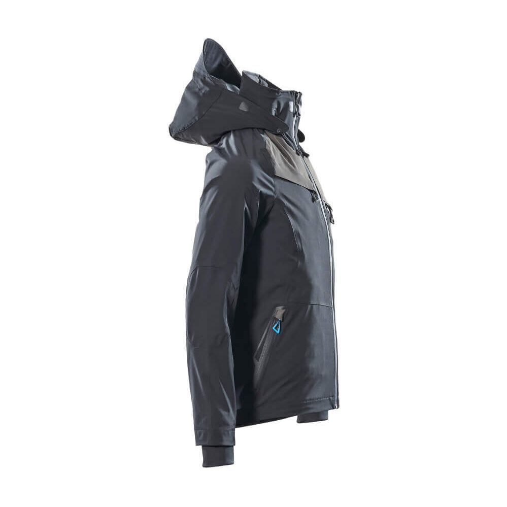 Mascot Advanced Waterproof Jacket 17001-411 Left #colour_black-dark-anthracite-grey