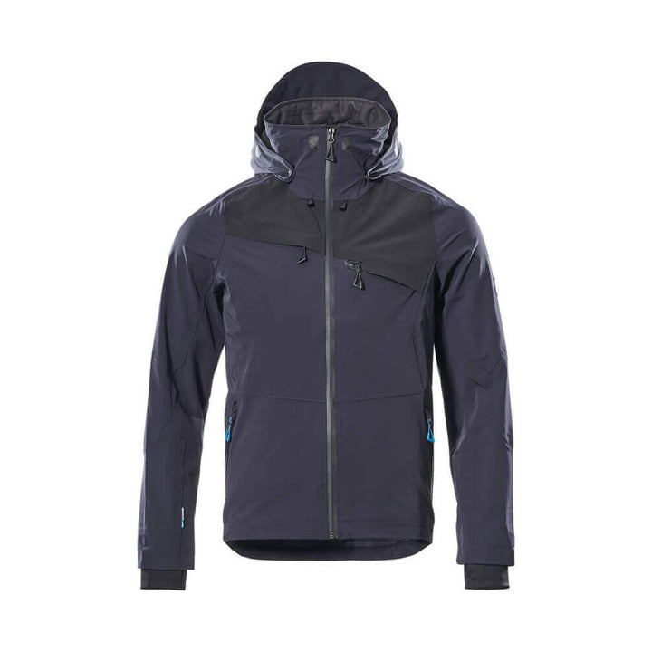 Mascot Advanced Waterproof Jacket 17001-411 Front #colour_dark-navy-blue-black