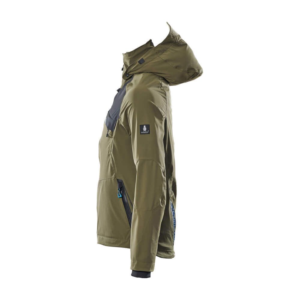 Mascot Advanced Waterproof Jacket 17001-411 Right #colour_moss-green-black