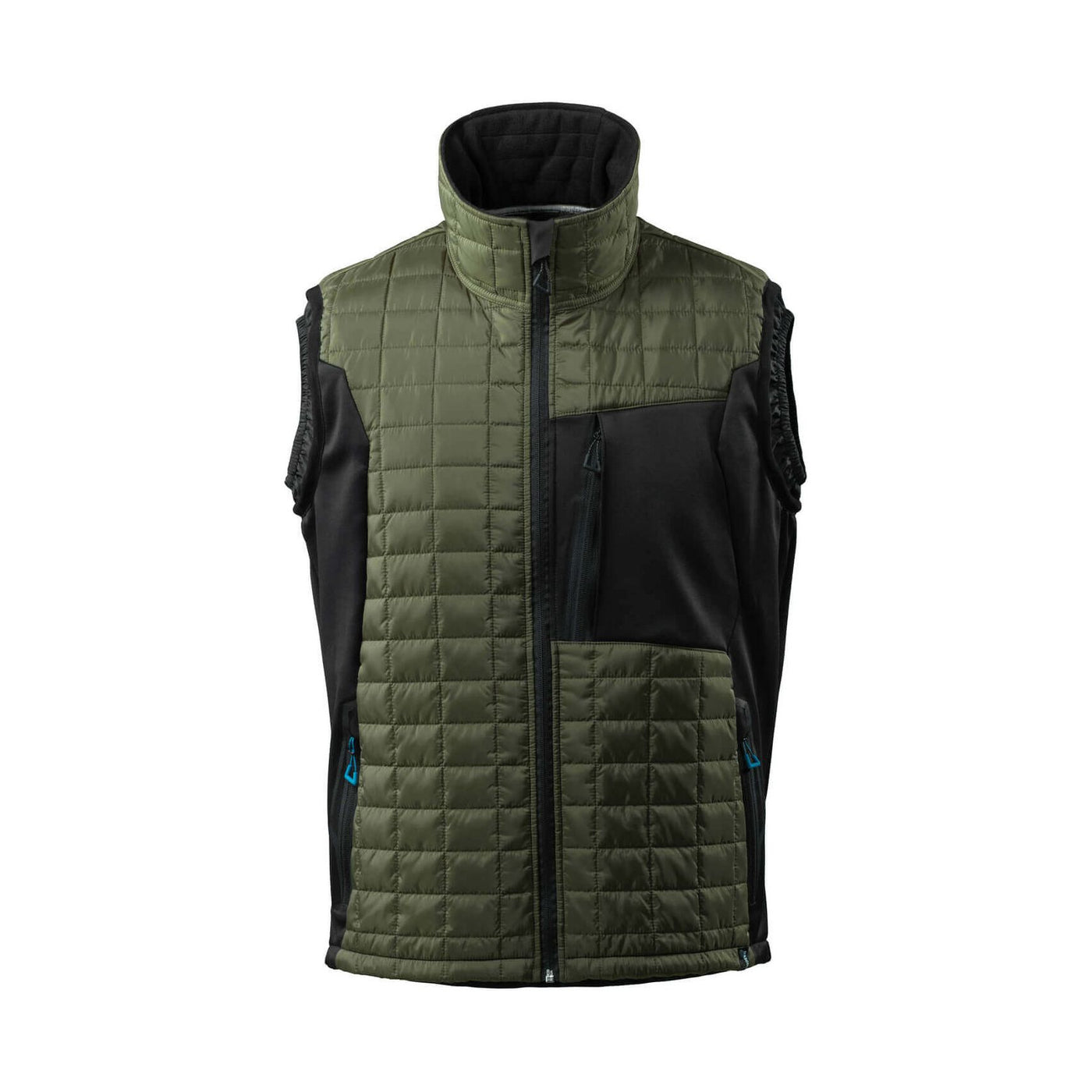 Mascot Advanced Winter Gilet Bodywarmer 17165-318 Front #colour_moss-green-black