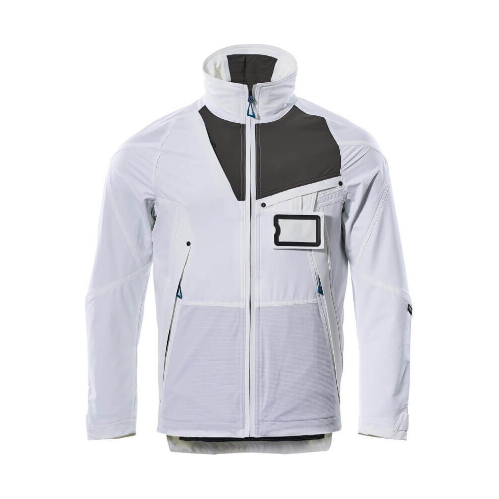 Mascot Advanced Work Jacket 17101-311 Front #colour_white-dark-anthracite-grey