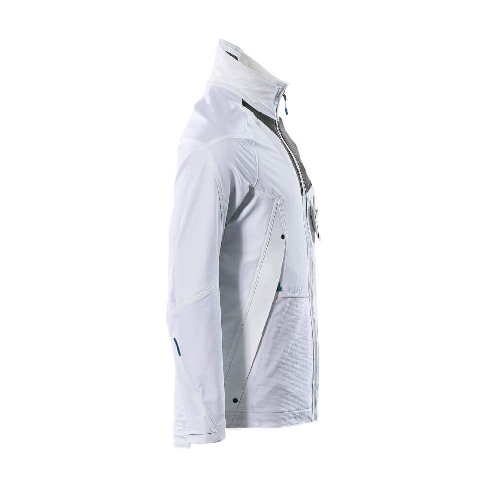 Mascot Advanced Work Jacket 17101-311 Left #colour_white-dark-anthracite-grey