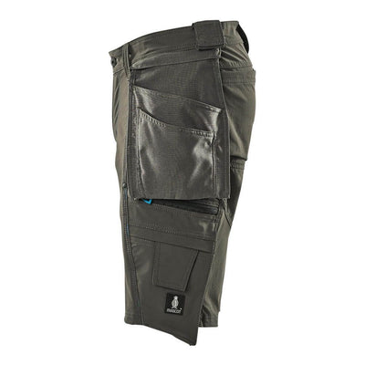 Mascot Advanced Work Shorts Holster-Pockets 17149-311 Right #colour_dark-anthracite-grey