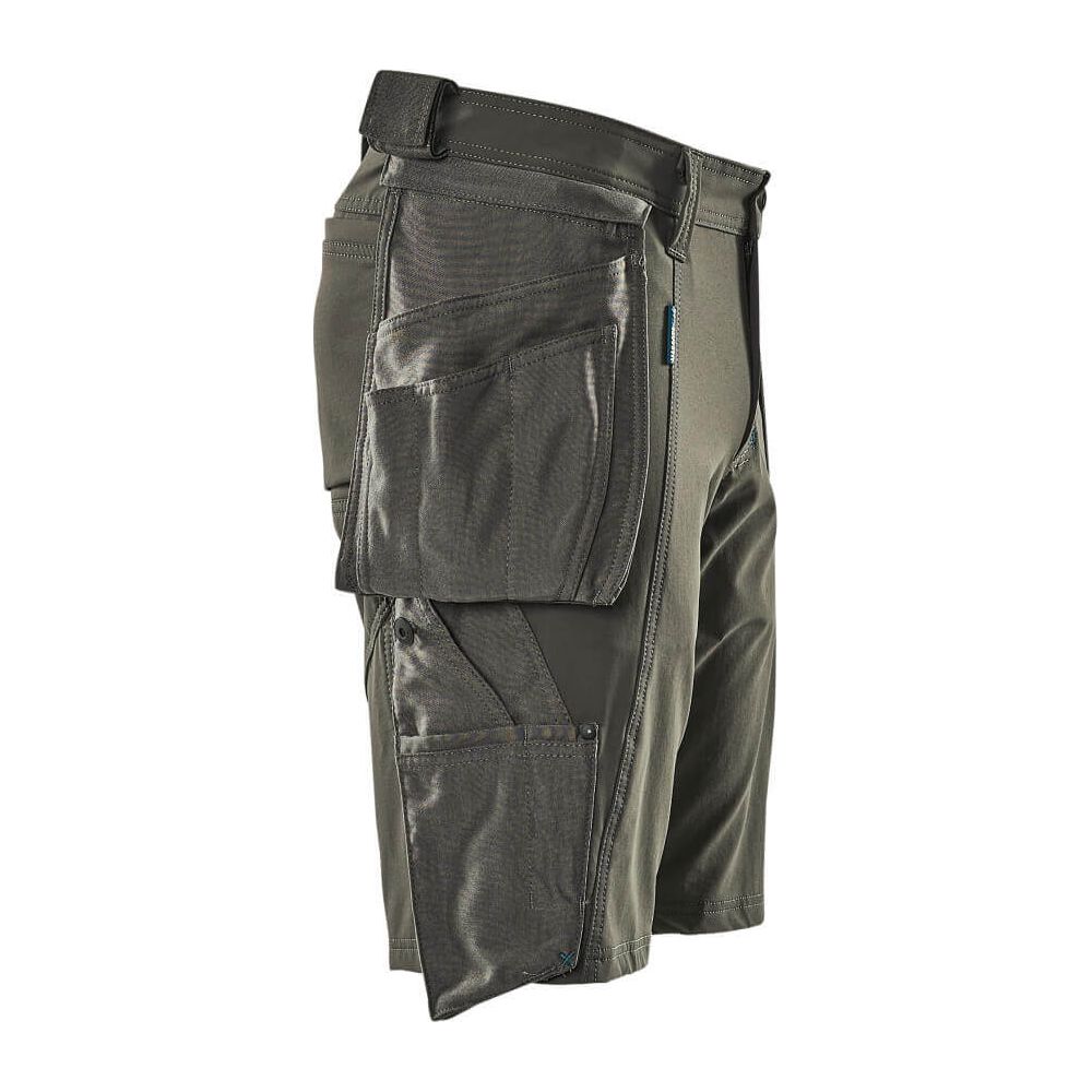 Mascot Advanced Work Shorts Holster-Pockets 17149-311 Left #colour_dark-anthracite-grey