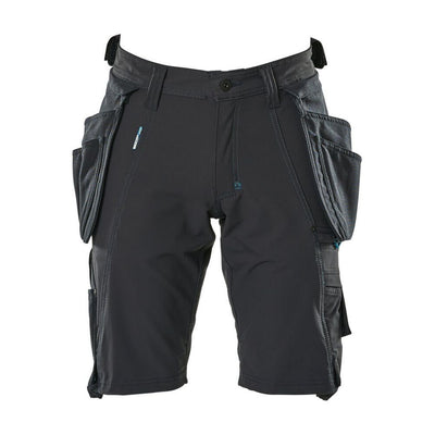 Mascot Advanced Work Shorts Holster-Pockets 17149-311 Front #colour_dark-navy-blue