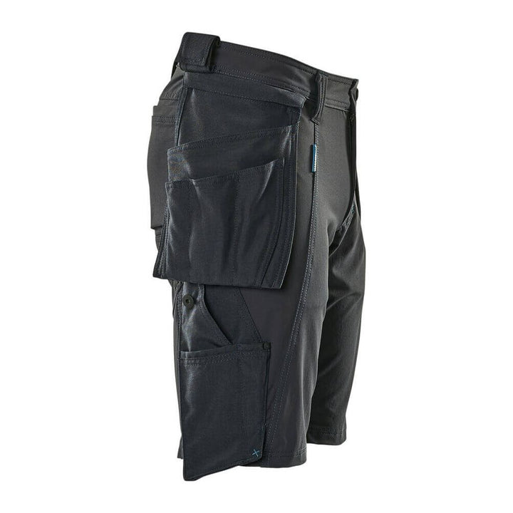 Mascot Advanced Work Shorts Holster-Pockets 17149-311 Left #colour_dark-navy-blue