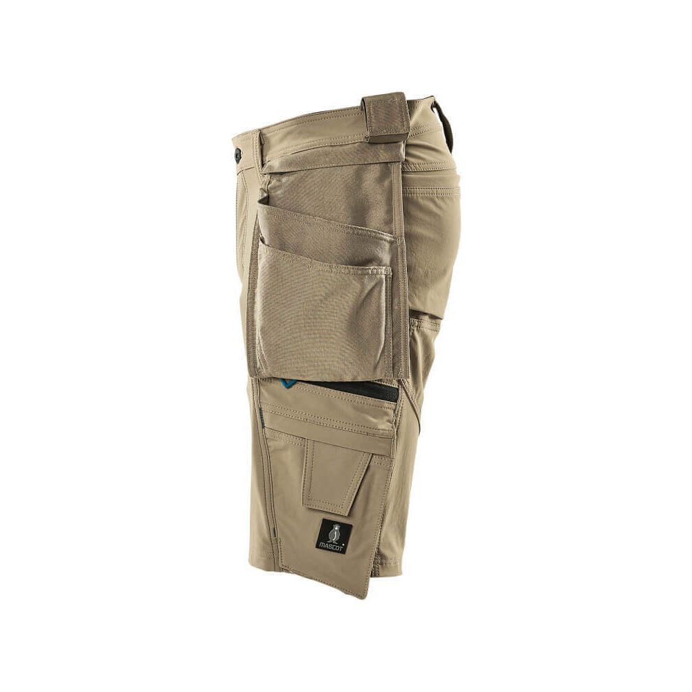 Mascot Advanced Work Shorts Holster-Pockets 17149-311 Right #colour_light-khaki