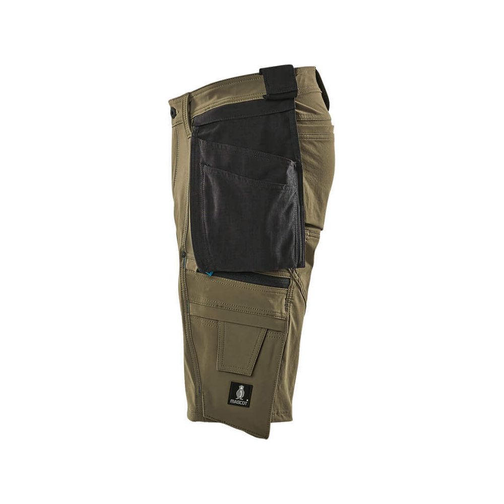 Mascot Advanced Work Shorts Holster-Pockets 17149-311 Right #colour_moss-green